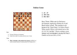 When will my tickets be delivered? Italian Game 1 E4 E5 2 Nf3 Nc6 3 Bc4 Bc5
