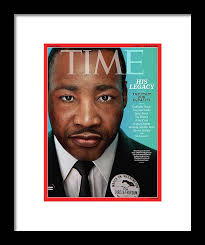 Martin Luther King, Jr. Framed Print by Portrait for TIME by Hank Willis  Thomas and Digital Domain