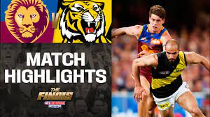 Join us at metricon stadium for richmond v brisbane lions afl live scores as part of afl home and away Brisbane V Richmond Highlights Second Qualifying Final 2019 Afl Youtube