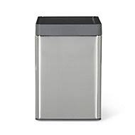 The basic manual kitchen bin is the most common in australian kitchens and is very reliable. Goodhome Kora Anthracite Metal Plastic Rectangular Freestanding Kitchen Bin 7l Diy At B Q