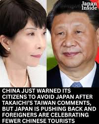 China's dramatic new Japan travel warning sparks backlash as foreigners  flood into Japan anyway Foreigners in Japan were stunned today as China  suddenly warned its citizens to avoid traveling to Japan. Chinese