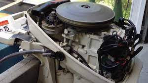 Johnson Outboard 15hp 1977 Starting After 7 Years Of Storage Youtube