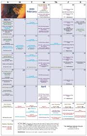 Home » liturgical aids » liturgical calendar. Lenten Calendar Of Activities Dates And Times