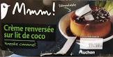Crème Renversée Sur Lit De Coco Nappée De Caramel