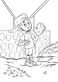 Children will adore this great free coloring page. Drawing Baseball Boy Free Image On Pixabay