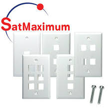 We have been through the entire journey of cat6 joint box research as we have put forward an entire list of best cat6 rg6 wall plate reviews. 3 Port Wall Plate White Hdmi Ethernet Coax Wall Plate 3port 2 Pack Hdmi Keystone 1 Port Tv Rg6 Coax F Type 1 Port Cat6 Ethernet 1 Port
