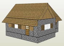 Weitere ideen zu minecraft projekte, minecraft ideen, minecraft. Papermau Minecraft A Village House Paper Model In Minecraft Styleby Oitansensei Basteln