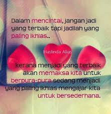 Cinta Dua Insan Jadilah Yang Ikhlas Daripada Yang Terbaik Cinta Romantis Bijak
