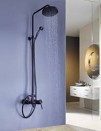 Xxw Duschsystem Wasserhahn Duscharmaturen Antik Regendusche Handdusche Inklusive Messing Bronze Mit Olschliff Duschsysteme Duscharmatur Regendusche