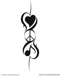 Love Peace Music Peace Sign Tattoos Peace Tattoos Friend Tattoos