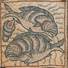 Qasr Libya Mosaic 1 06 A Fish Byzantine Mosaic Roman Mosaic Mosaic