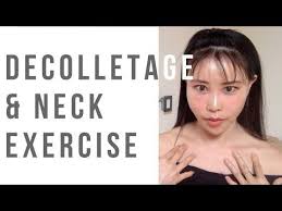Decolltage Neck Exercise To Reduce Saggy Skin Wrinkles And To Prevent Saggy Neck Youtube Neck Exercises Saggy Skin Face Yoga