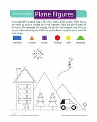 Plane Figures Worksheet Education Com Plane Figures Math Instruction Geometry Worksheets