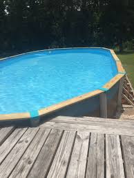 Wood Top Rails For Above Ground Pool The Metal Top Railings Were Old And Rusty I Replaced Them Wit Pool Rails Indoor Swimming Pool Design Above Ground Pool