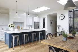 Nice Lighting Like The Mix Of White Cabinetry With Darker Island 273 Trinity Road London Open Plan Kitchen Living Room Kitchen Family Rooms Kitchen Design