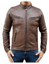 L'intemporel blouson en cuir homme. Blouson Cuir Marron Pour Homme En Agneau