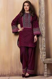 Ravishing Pakistani Maroon 2 Piece Pret Wear By Unstitched 2 Piece By Kayseria Prets 2018ravishing Pakistani Maroon 2 Piece Pret Wear By Unstitched 2 Piece By K Pakistani Fashion Casual Pakistani Dresses Casual Pakistani Outfits