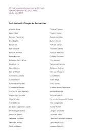 Chargés de recherches