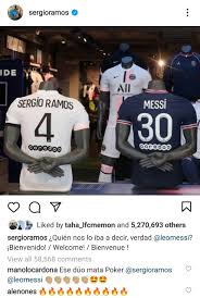 Photos of messi greeting ramos as he met and trained with his new club, psg, for the first time, have gone viral. Hzry3z7acqepjm