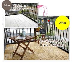 楽天市場 ウッドデッキパネル 天然木 ウッドパネル 27枚セット ウッドデッキ ウッドタイル フロアデッキ 木製タイル バルコニーやベランダ おとぎの国 ベランダ 木製タイル ウッドデッキ パネル