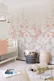 Dream Garden Removable Wallpaper Floral Wallpaper Floral Art Etsy In 2020 Girls Room Wall Decor Floral Wallpaper Bedroom Girl Room