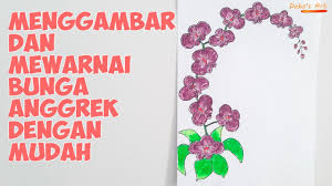 Apalagi kalau gambar mewarnai nya sudah siap. Menggambar Dan Mewarnai Bunga Anggrek Dengan Mudah Drawing And Coloring Orchid Flowers Easy Youtube