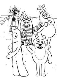 Pictures to print and color. Pin On Yo Gabba Gabba Coloring Pages