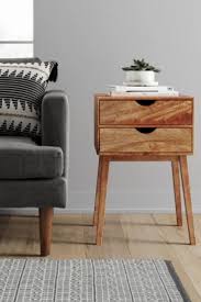 Mid Century Two Drawer Accent Table Project 62 In 2020 Accent Table Decor Drawer Table