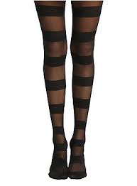 Black And White Striped Tights Horizontal Blackheart Wide Black Stripe Tights Striped Tights Striped Stockings Tights
