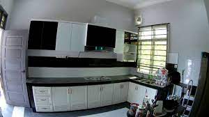 Kabinet dapur modern kuantan, kuantan. Cantik Kabinet Dapur Moden 4g Hitam Putih Berkilat Ni Youtube