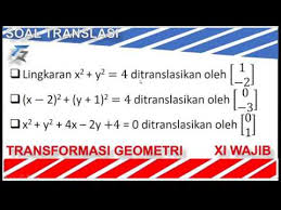 Bismillahassalamualaikum warohmatullahi wabarokatuhvideo yang mengulas tentang soal dan pembahasan translasi geometri ini merupakan kelanjutan dari video. Translasi Pada Lingkaran Transformasi Geometri Youtube