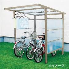 自転車置き場 diyポートii 塩ビ波板 ステングレー 4尺 別送品 自転車置き場 diy 自転車小屋 自転車置き場