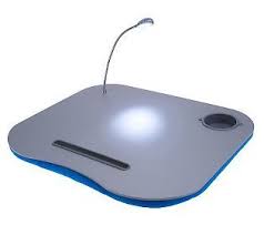 Lapdesk Cozy Laptop Workstation W Lamp Beverage Holder Qvc Com Lap Desk Drink Holder Workstation