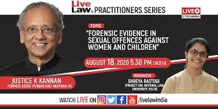 Kannan a justice ram mohan b. Live Law On Twitter Tomorrow At 5 30 Pm Livelaw Practitioners Series Topic Forensic Evidence In Sexual Offences Against Women And Children Speaker Justice K Kannan Former Judge Punjab And Haryana