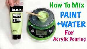 How To Mix Paint For Acrylic Pouring