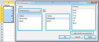 Zero degrees celsius is 273.15k. Wie Konvertiere Ich Temperatureinheiten Zwischen Celsius Kelvin Und Fahrenheit In Excel