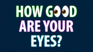 how good are your eyes cool and quick test