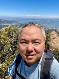 East Bay paved trail with happy skies