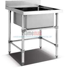 With its integrated 16 x 20 sink, this unit allows you to easily rinse ingredients or wash. Hss 66 Stainless Steel European Style Single Sink Work Table For Catering Buy Commercial Sink Table Pressing Board Single Bowls Big Single Kitchen Table Sink Product On China Foshan Nanhai Flamemax Catering