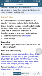 The Starch Of Youth English Vocabulary Starch Complex Carbohydrates