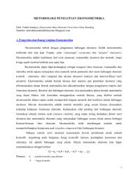 Uts Ekonometrika