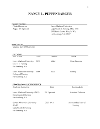 Nancy Puffennbarger CV