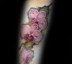 Huge mine of orchid tattoos designs. 70 Orchid Tattoos For Men Timeless Flower Design Ideas