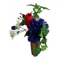 Silk Or Fresh Flower Arrangement For Niche Or Columbarium Rose Carnation Bell Flowers An Fresh Flowers Arrangements Flower Arrangements Floral Arrangements