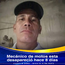 Mecánico samario desaparecido desde hace 8 días tras salir rumbo a  Valledupar Familiares de Alfredo Emilio Robles Corte, un mecánico de motos  de 47 años, se encuentran angustiados tras no saber nada