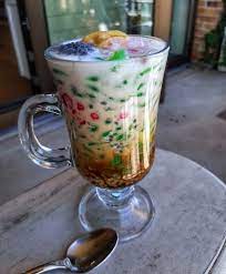 Es Cendol Tape Singkong Indonesische Keuken Groenteschotel Zeewiersalade