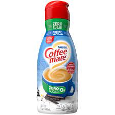 Zero Sugar French Vanilla Flavor Coffee Creamer 32 Oz Official Coffee Mate