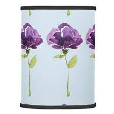 Purple Flower Lamp Shade Home Gifts Ideas Decor Special Unique Custom Individual Customized Individualized Flower Lamp Shade Shade Flowers Purple Flowers