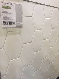 Natural Hues 3x6x8 El Hex Daltile Elongated Hexagon Tile White Drdtile Herringbone Backsplash Beadboard Backsplash Honeycomb Backsplash
