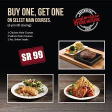 Modern steakhouses may also carry other cuts of meat including. Steak House Tuesday S Offer Order One Dish Get One Facebook